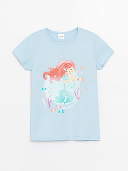 Bisiklet Yaka Bask?l? K?z ?ocuk ?ortlu Pijama Tak?m? - Waikiki фото 2