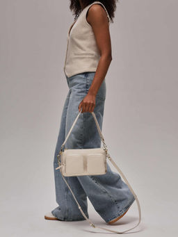 Сумка на плечо Deboro 31103 ванильное молоко