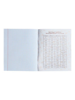 Тетрадь предметная Calligrata TOP «Школьный стиль», 48 листов в клетку Английский язык, со справочным материалом, пластиковая обложка, блок офсет