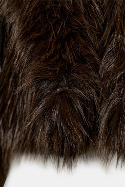 SHORT FAUX FUR COAT - Zara фото 14