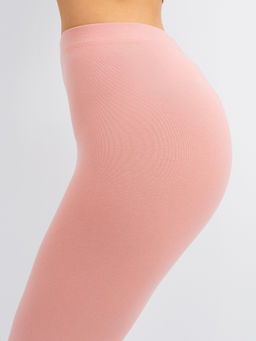 Велосипедки с высокой линией талии персик 332284