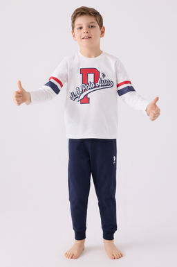 Кремовый пижамный комплект для мальчика Неожиданная скидка в корзине