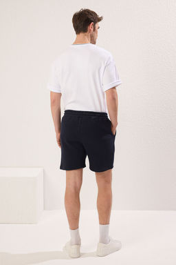 Lacivert Regular/Normal Kesim Kal?n/Ici Polarl? Kabartma Bask?l? Sort TMNSS25SR00011