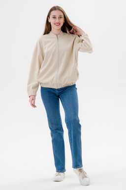 Бомбер из коттон фита песочный макси - Амадэль фото 2