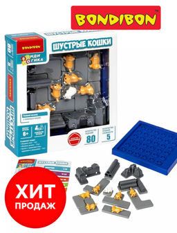 УЦЕНКА! Логическая игра БондиЛогика Bondibon ШУСТРЫЕ КОШКИ, арт. R168-2.  фото 10