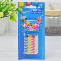 Свеча для торта 24шт Волшебная страна , арт. 007145