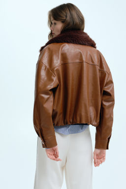 Chaqueta con cuello efecto pelo - H&m фото 4