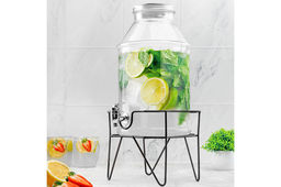 Диспенсер для холодных напитков с краном 6 л 24*19*33 см "Glaskraft" на мет.подст.