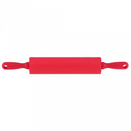 Скалка силиконовая Монпансье 31,5см, д4,3см, рабочая длина 17,5см, пластмассовые ручки, цвета в ассортименте: фуксия; салатовый, красный, розовый; черный; темно-серый, в п/эт пакете (Китай) - Домашняя мода фото 5