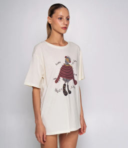 Футболка #КТ3612, кремовый