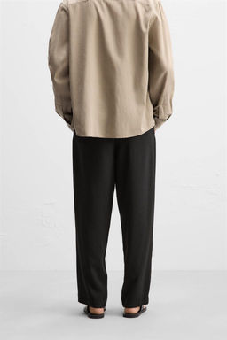 PLEATED TROUSERS WITH BELT - Zara фото 3