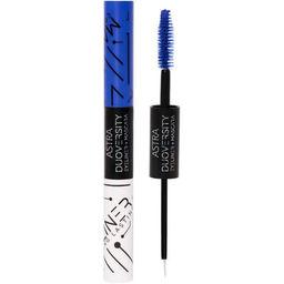 Тушь для ресниц Mascara + подводка для глаз Duoversity Eyeliner, 01 Синий/белый 8653173
