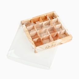 Цена за 5 шт. Коробка под 16 конфет с ячейками От всей души, 19 х 19 х 3 см - Дарите счастье фото 5