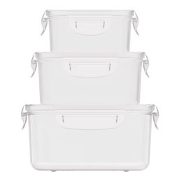 Контейнер для продуктов пластмассовый Прайм набор 3шт: 0,5л, 1л, 1,5л, подходит для СВЧ (Россия) - Домашняя Мода фото 4
