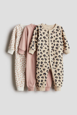 Pack de 3 pijamas enteros de algod?n