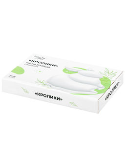 Менажница 26*17*3 см "Заяц" цельная 3 секции + 2 секции - ушки