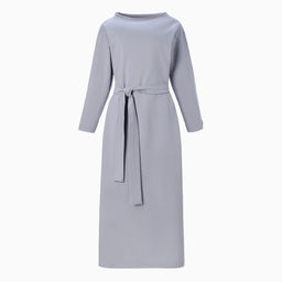 Платье женское миди с разрезом MIST, серое, размер 46-48 (L-XL)