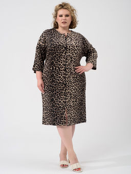 Халат велюровый "Сафари" (молния)