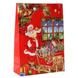 Цена за 12 шт. Пакет подарочный 55x40x13см / 447XL /уп 12/240/Новый год микс - Галеонтрейд фото 3