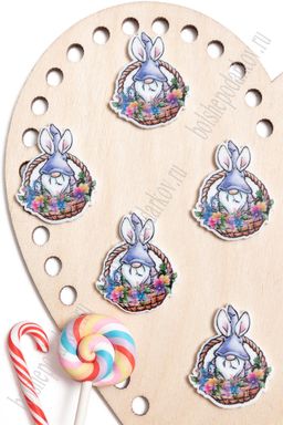 Кабошон-вырубка "Гномик" 3,2*3,8 см (10 шт) SF-6034