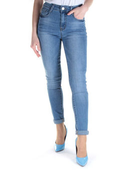 AN-9170 BLUE Джинсы зауженные женские AN&MA - Фабричный китай фото 8