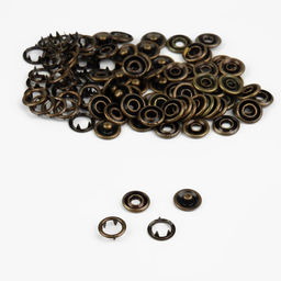 Цена за 100 шт. Кнопка рубашечная, открытая, d = 9,5 мм, цвет антик - Арт узор фото 3