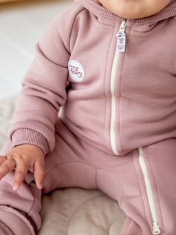 Комбинезон "Дымчатая роза" утепленный 0+