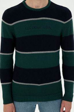 Мужской темно-зеленый свитер Неожиданная скидка в корзине - U.s. polo assn фото 6