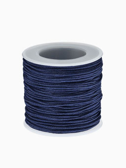 Шнур вощеный из полиэстера d=1 мм, L=65-70 м, синий