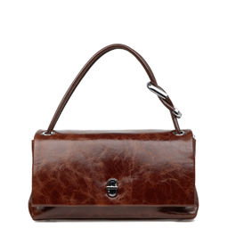 Q8067-2 brown, Женская кожаная сумка, Barcelo Biagi