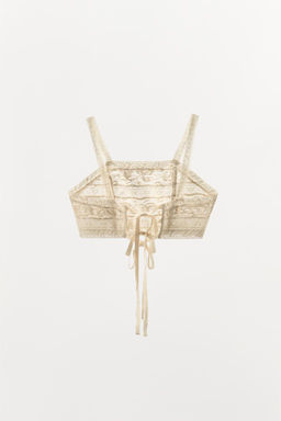 LACE-UP BACK TOP - Zara фото 5