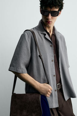 FLOWING CHECK SHIRT - Zara фото 6