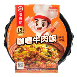 Саморазогревающийся рис со вкусом говядины с карри Haidilao, Китай, 272 г Акция