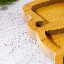 Менажница новогодняя деревянная Снеговик, 28.8?18.4 см