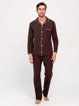 РАСПРОДАЖА ДЕФЕКТ Пижама Лорд_М312/коричневый