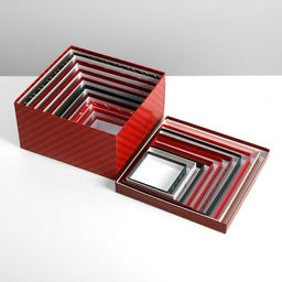 Набор подарочных коробок 10 в 1 С новым годом, 10 10 6 28 28 15 см - Дарите счастье фото 7