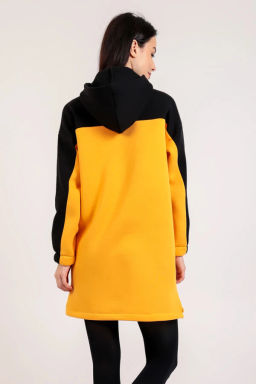 Платье женское, цвет черный желтый