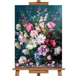 Мозаика алмазная "Цветы" 30*40см.