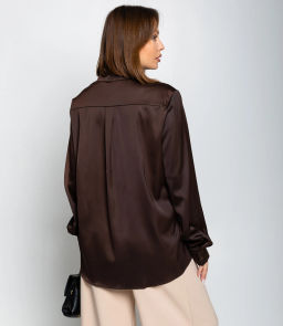 Рубашка #ОКТ085005, шоколадный - Dommod фото 3