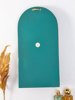 Панно интерьерное полистоун "Слоны в джунглях" зелёный с золотом 18,7х7,5х36,7 см