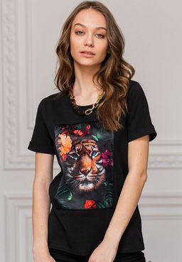 Футболка с шёлковой вставкой FSK112 - Sahar art lab фото 11