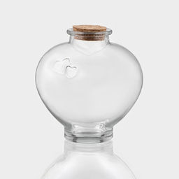 Цена за 2 шт. Банка для сыпучих Доляна Парфе. Амур, 350 мл, 5?11 см, с пробковой крышкой, стекло, прозрачная