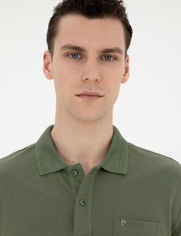 Haki Regular Fit Basic Ti__rt - Pierre cardin фото 9