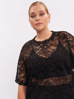 Блузка из гипюра BL42809BLK01 - Артесса фото 3