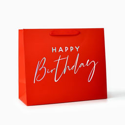 Пакет подарочный Happy Birthday, голография, ML 27×11.5×23 см