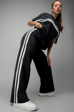 Женский костюм оверсайз из футера двухнитки Happyfox