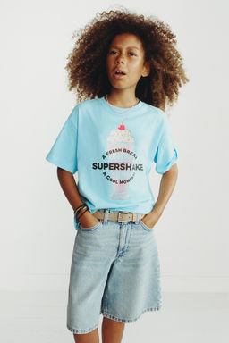 CAMISETA ESTAMPADO / Azul