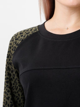 Платье женское П-182 (нейлон г/к/жаккард принт) Серая - Elenatex фото 11