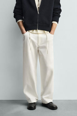 RELAXED FIT FLOWING TROUSERS - Zara фото 11