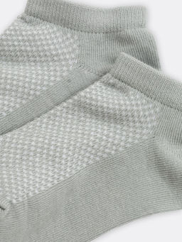 Цена за 5 пар! Короткие детские носки светло-оливкового цвета с сеткой - Mark formelle фото 4